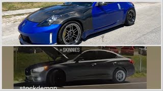 Turbo 350z HR Vs FBO E85 Q50 VR & 590hp kswap civic