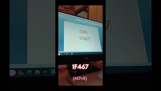 👧girl symbol in Ms Word #learning #compture #symbole #videoshort #msword #girl #powergirls #👧