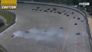 ARCA BRAKES DONT WORK WITH RESTART WRECK -2023 GENERAL TIRE 200 NASCAR ARCA MERNARDS SERIES DEGA