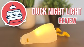 How to use a lying flat duck night light