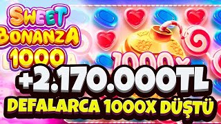 Sweet Bonanza 1000 Yeni Oyun 🍭 GÖKTEN 1000X YAĞDI! | +2.170.000 TL KAZANDIK!