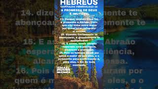 HEBREUS C:6 V:13-20 A PROMESSA DE DEUS É IMUTÁVEL #jesus_está_voltando #deus #religião