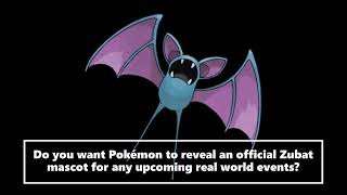 New Official Pokémon Mascots Ideas Zubat