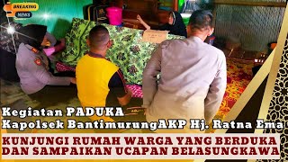 Kegiatan PADUKA, Kapolsek Bantimurung Kunjungi Rumah Warga