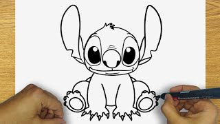 HOW TO DRAW STITCH | STEP BY STEP | DRAWING STITCH EASY