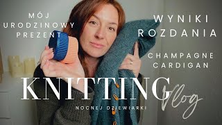 🎁 Wyniki ROZDANIA | Unboxing Mini Knitting Boxa | Jak mi idzie dzierganie Champagne Cardigan?