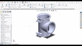 Rohrleitung T-Stück Solidworks Tutorial