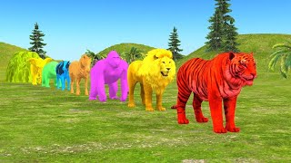 Animal video Cow goat giraffe Buffalo pig Dog cat elephant all animals video For Kid's