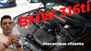 BMW e46 316ti démontage moteur N42 . 316ti - part.1 -