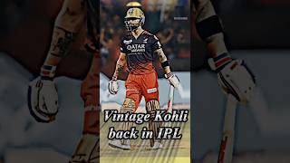 King Kohli back in IPL 👑 #shorts #viratkohli #ipl