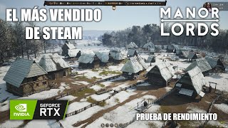 ESTE ES EL JUEGO MÁS VENDIDO DE STEAM - MANOR LORDS - PRUEBA DE RENDIMIENTO 3060 TI + I5 10400