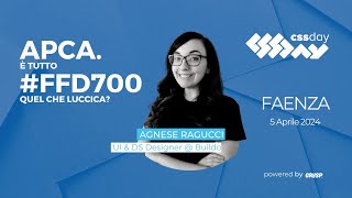 APCA. È tutto #FFD700 quel che luccica? | Agnese Ragucci | cssday 2024