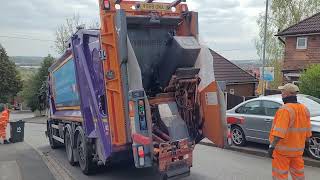 Dennis Elite 6 Bin lorry on GMP/Black bins, OWA