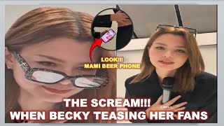 #GentleMonsterxBecky THE SCREAM!!! WHEN BECKY TEASING HER FANS