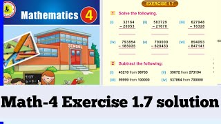 Math class 4 exercise 1.7 solution / Math Chapter 1 class 4 exercise 1.7 solution