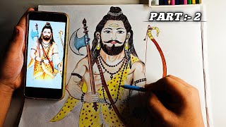 PART :- 2 Draw with Me | Bhagwan parshuram Drawing Easy with pencil colors | Parshuram Drawing ||