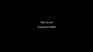 Craig David & MNEK - Who You Are (Remix - Slow version)