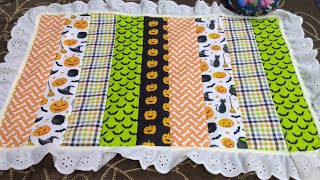 Make an Easy Table Placemats #halloween #sewing #placemats