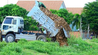 Start a new project ! The amazing process of transporting landfills By Dozer Operators & Dump Trucks