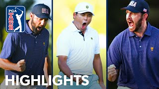 Four-ball and Foursomes highlights from Presidents Cup | Day 3 | 2024