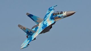 Невероятный бреющий полет Су-27 ВВС Украины | Украина сегодня