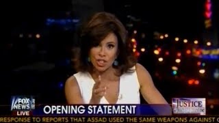 Judge Jeanine Pirro - Opening Statement - Exposes Obama on NSA, Syria - Fool Me Once Shame on You