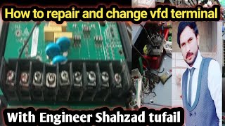 How to repair and change your vfd terminal#inverter #airconditioner #vfd #electrical #motordrive