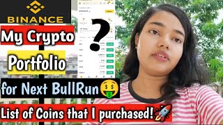 My Portfolio for BullRun🤑 | Best coins for 2024-25 | List of Coins I have Purchased 👛💸