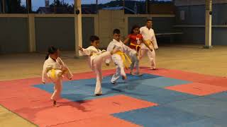 Karate Exams for children in Benque Viejo