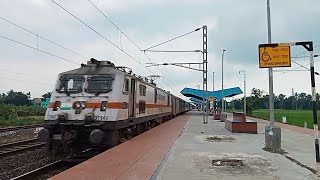 WAP-7 130 Kmph  Sealdah Ajmer Express+ Howrah Patna Jan Shatabdi Express Attack (ER) Indian Railways