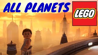 HOW BIG ARE THE PLANETS in Lego Star Wars: The Skywalker Saga? Run Across All Maps