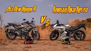 All New Vixion R VS Kawasaki Ninja 150 Kips