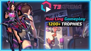 T3 Arena - Hua Ling is INSANE! | 1200+ Trophies Gameplay | Romania