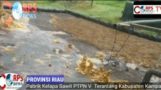 Pembiaran Kebocoran CPO Produksi Pabrik Kelapa Sawit BUMN PTP V