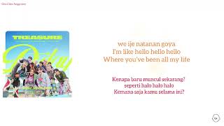 TREASURE - HELLO [Super Easy Romanized Lyrics | Sub Indo]