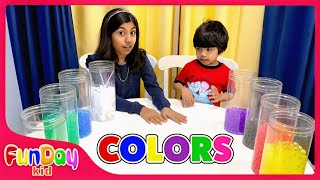 Learn Colors with Orbeez | Water Beads | Lots of FUN with Urvi and Apu -@FunDayKid