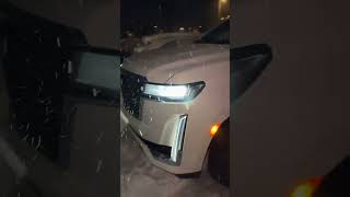 Cadillac Escalade 2024 winter snow storm