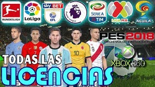 Tutorial Como poner Licencias PES 2018 Xbox 360 Muy Facil, 100% Uniformes y Equipos