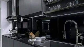 awesome black kitchen design