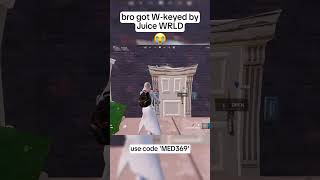 bro got W keyed by Juice WRLD💀use code MED369 #fortnite #fortniteclips #epicpartner