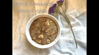 Apple Cinnamon Baked Oats