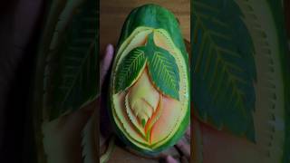 Papaya carving ❤️🍎🍓New style #shorts #youtubeshorts #viralvideo