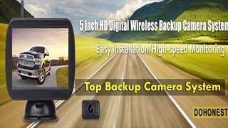 HD Digital Wireless Backup Camera System | Rear View Camera Super Night Vision Waterproof