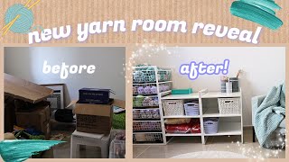 Yarn Room Reveal✨ Satisfying Craft Cave Organization