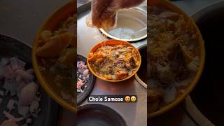 😱Drolling Chole Samose of Nagpur😍🔥#youtubeshorts #trending #streetfood #shorts #viral #ytshorts