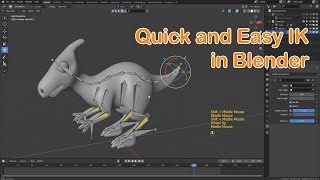 Quick and Easy IK (Inverse Kinematics) in BLENDER