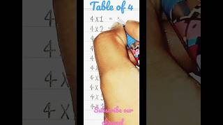 4 ka table | table trick of 4 | 4 ka table trick | #tables #table #shorts #ytshorts #table4