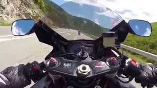 Canyon carving on a GSXR 1000 K6 , Tuono V4R aprc, Fazer 1000 GoPro3+ BE