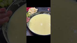 Fruit custard | Fruit salad #food #fruitcustard #recipe #shorts #shortvideo #gujarati_recipes