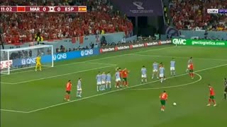 ملخص مباراة المغرب واسبانيا /ضربات الترجيح/تأهل المنتخب الى ربع النهاية